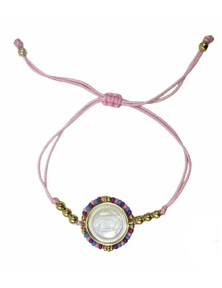 Pulsera Mancini con medalla en madre perla