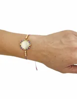 Pulsera Mancini con medalla en madre perla