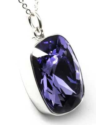 Collar Zvezda Baguette Tanzanite plata .925