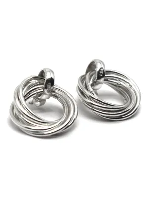 Aretes de aro Zvezda de plata P .925