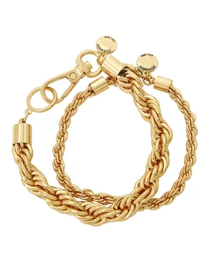 Brazalete Steve Madden de resina 7.1 Chain Links con acabado pulido