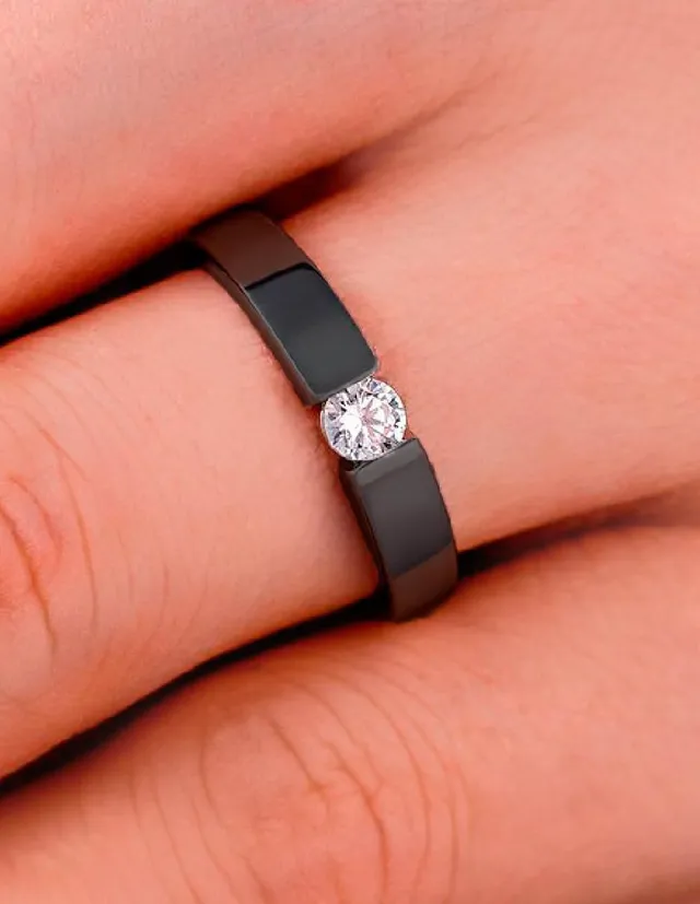 Set anillos de matrimonio Clepsidra de plata
