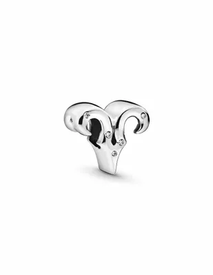 Charm de signo zodiacal Pandora de plata zirconia cúbica