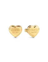 Broqueles de corazón Guess Studs Party