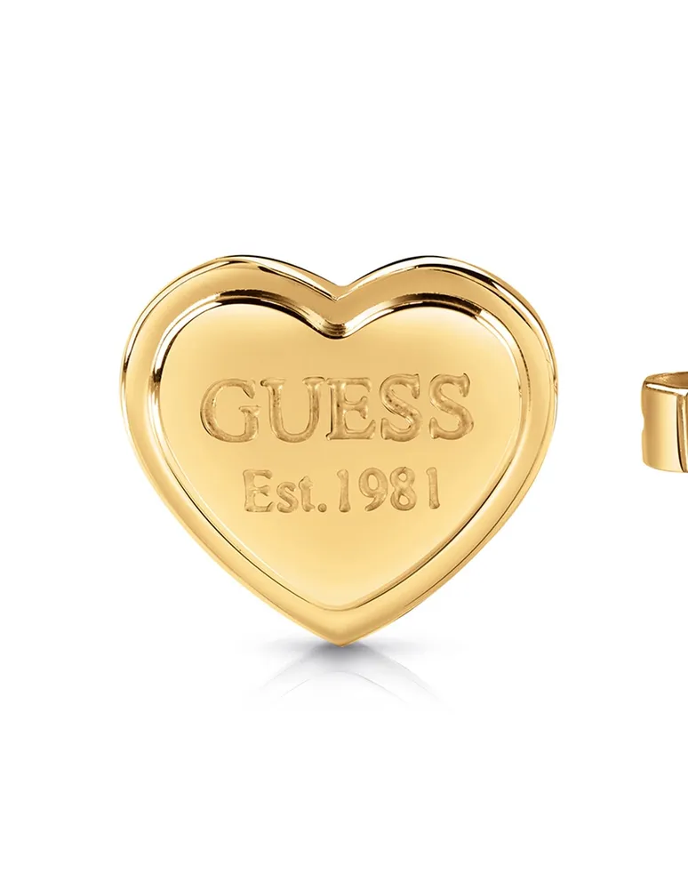 Broqueles de corazón Guess Studs Party