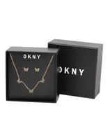 Aretes y collar DKNY fantasía