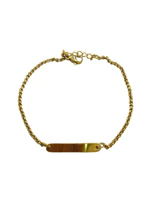 Pulsera Oro Angelus de acero inoxidable con acabado brillante