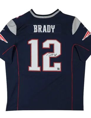 Jersey autografiada Idolos Patriots de Nueva Inglaterra Tom Brady