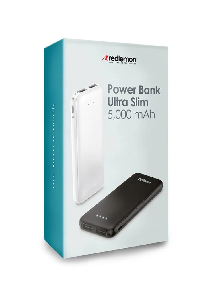 Power Bank Redlemon Batería Externa Portátil Slim 5000mAh