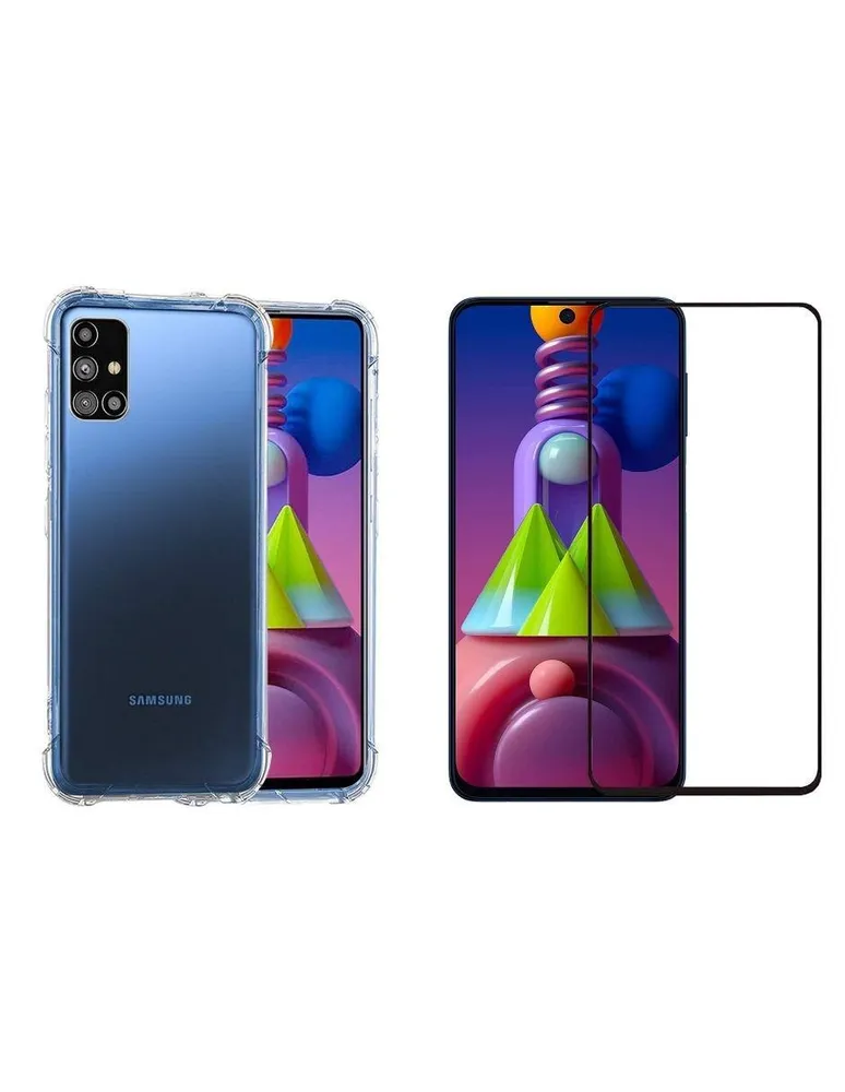 Mica + Funda para Samsung M51 Alienpop Anti Golpes