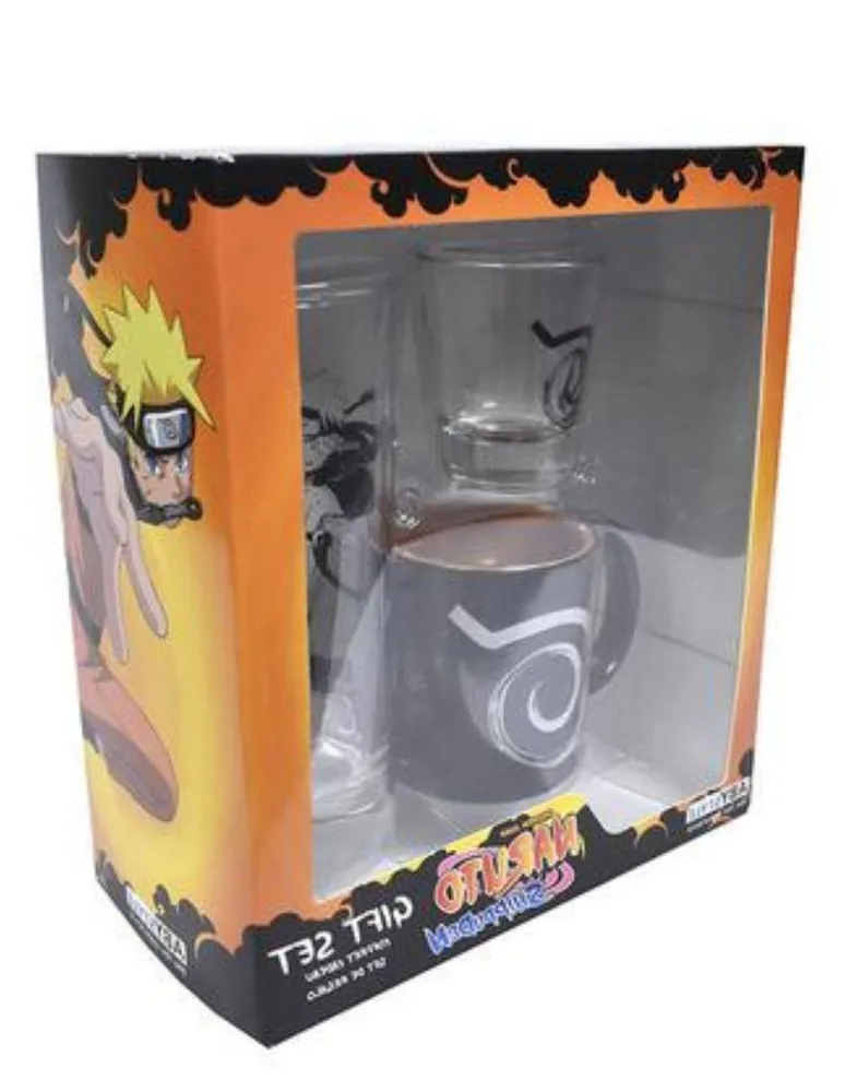 Set Taza, Vaso y Vaso Tequilero Aby Style Naruto