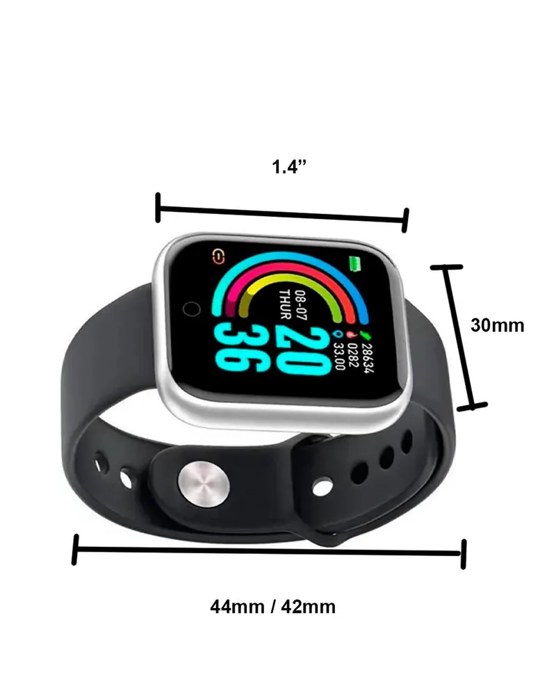 Reloj Inteligente Y68 Smart Watch (Negro) : .com.mx