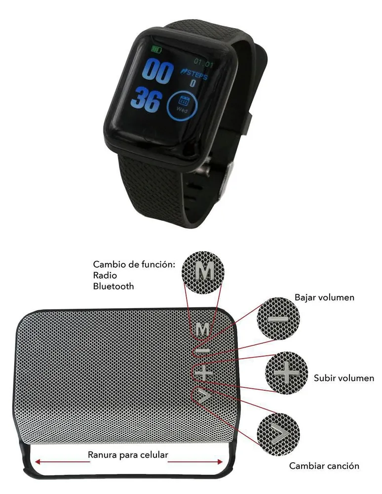 HIGHLINK SMARTWATCH RELOJ INTELIGENTE UNISEX PRESION ARTERIAL