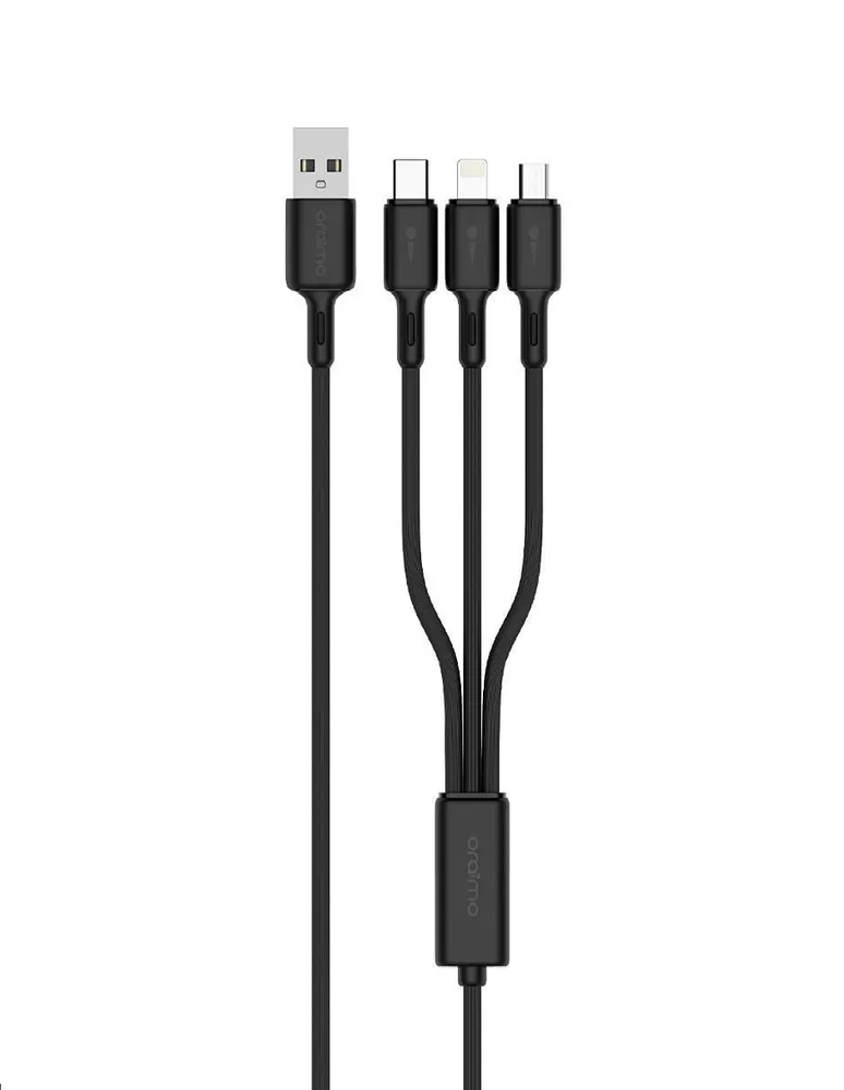 Cable 3en1- Ligthning, Micro USB y Tipo C Carga Rápida 1.2m - –  Hune