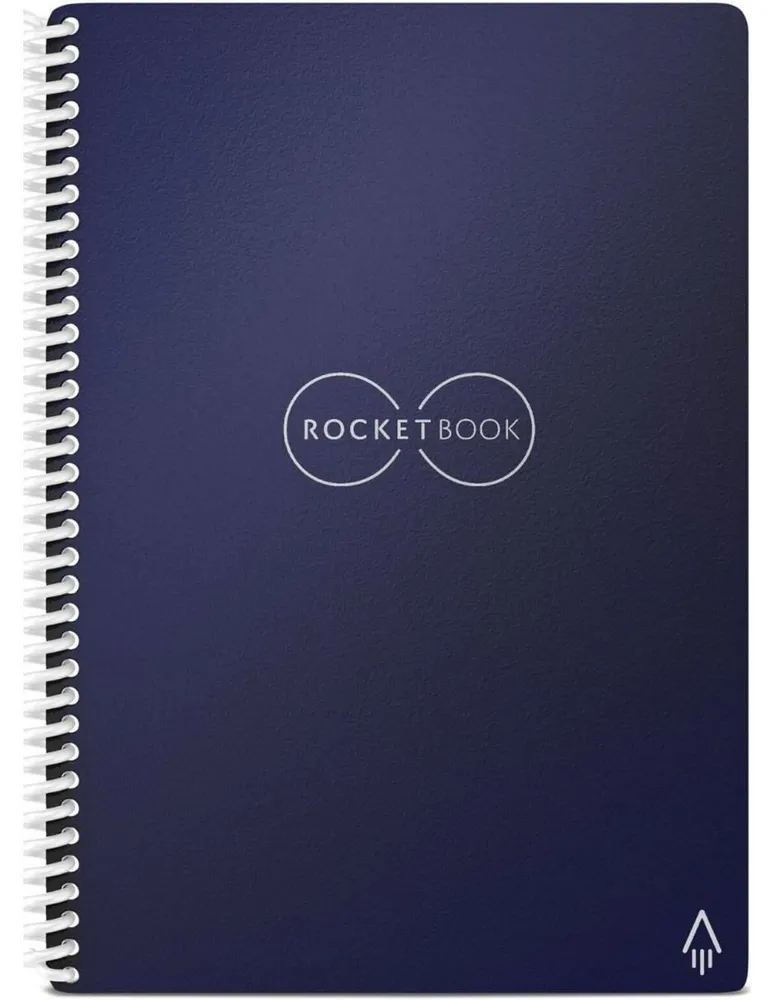 Cuaderno Inteligente Rocketbook Core Carta Color Rojo Patrón De Cuadrícula  Reutilizable