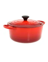 Cacerolla redonda Le Creuset hierro Cherry 26 cm roja