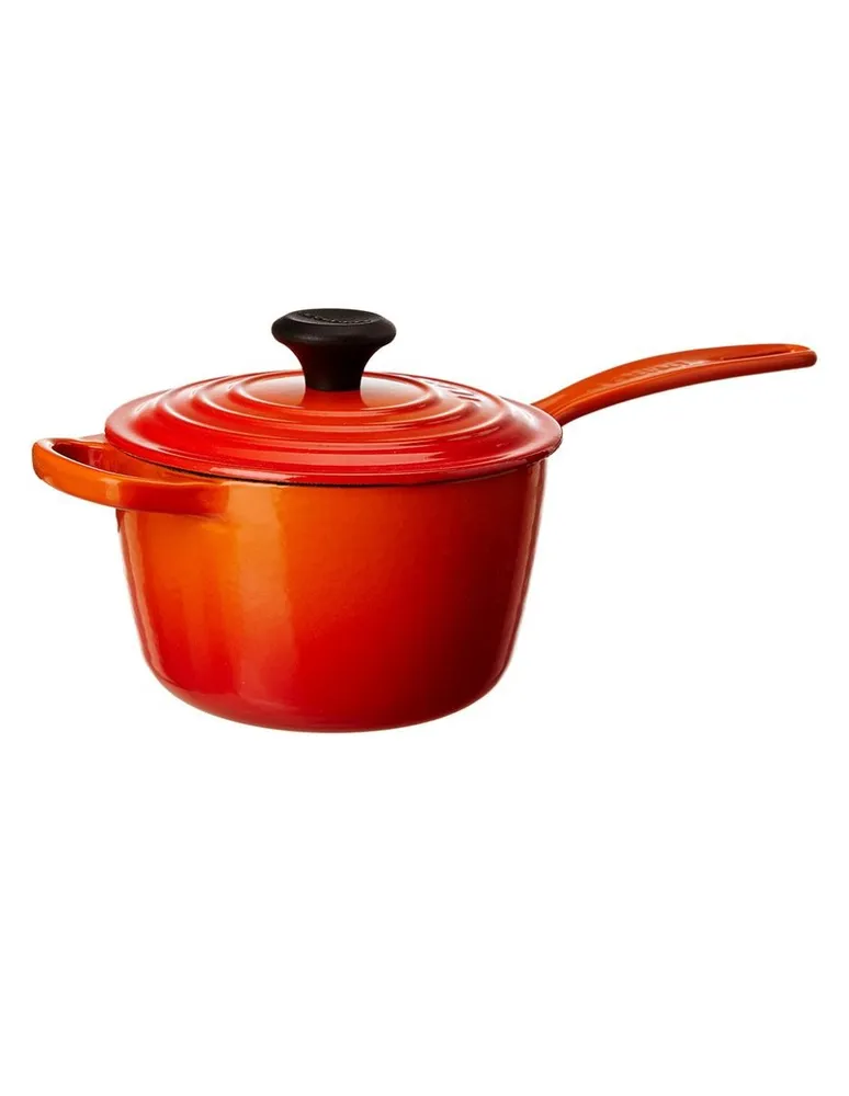 Cazo Le Creuset hierro Flame 16 cm naranja