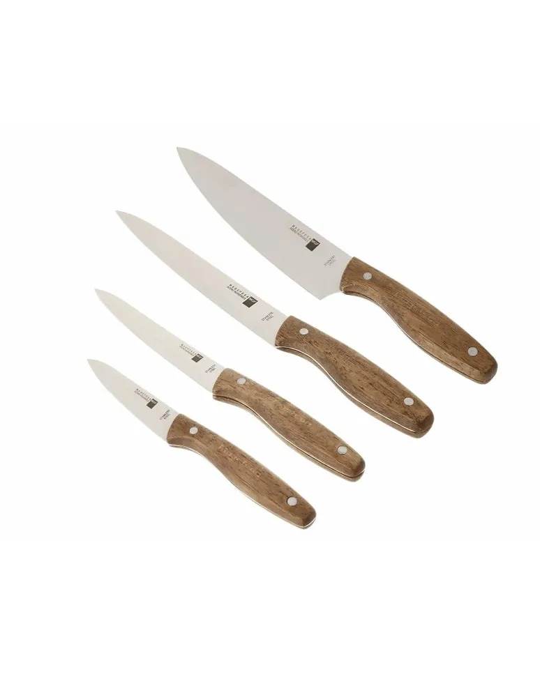 Set de cuchillos Magefesa acero inoxidable Mag Wood café