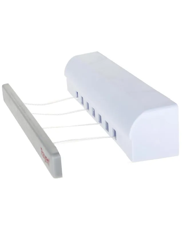 Tendedero plegable acero inoxidable blanco 1 m Rayen – Tendence