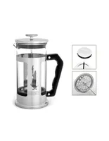 Cafetera tipo prensa Bialetti 1 Litro plateada