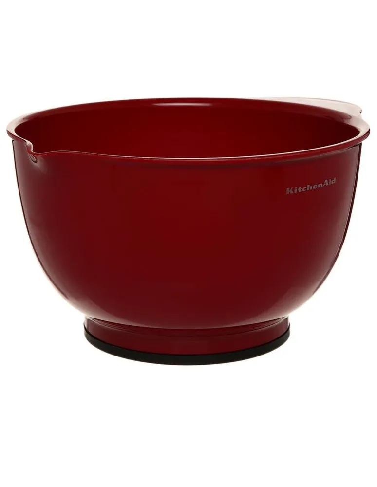 Set de 3 bowls para mezclar KitchenAid Gourmet rojo