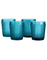 Set de 4 vasos de cristal Love & Lemons Diamante 320 Mililitros