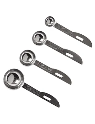 Set de 4 cucharas medidoras Haus acero inoxidable