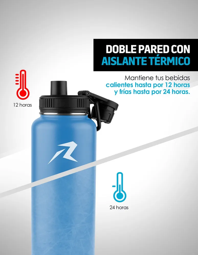 Redlemon Termo para Niños de Acero Inoxidable con Boquilla Antiderrame,  Tapa Hermética con Asa, Mantiene la