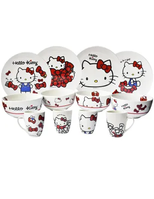 Vajilla Siglo XXI Porcelana Hello Kitty 12 Piezas