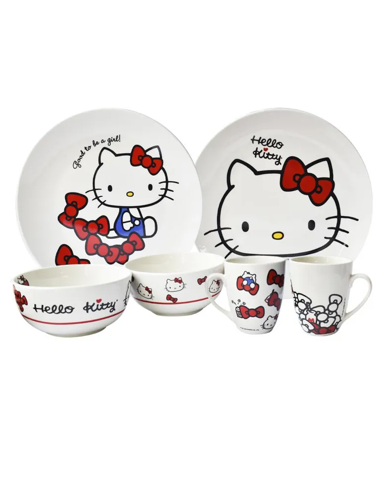 Vajilla Siglo XXI Porcelana Hello Kitty 12 Piezas