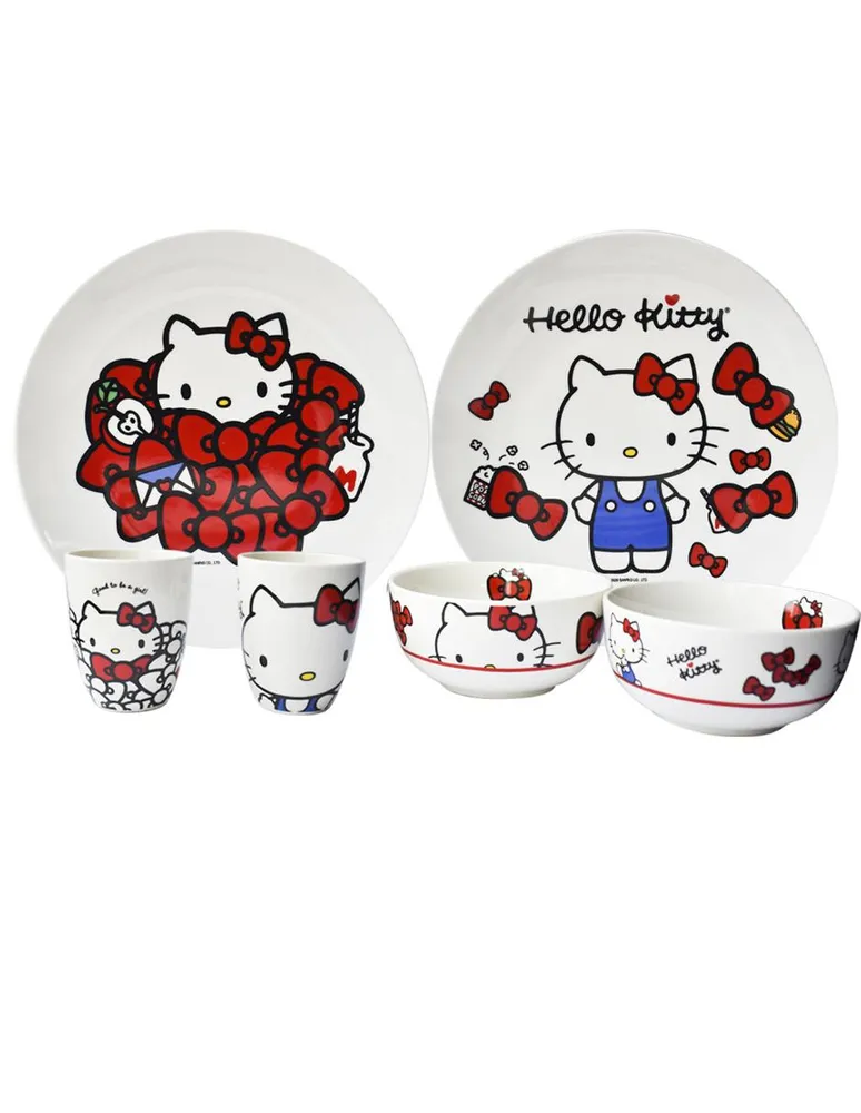 Vajilla Siglo XXI Porcelana Hello Kitty 12 Piezas