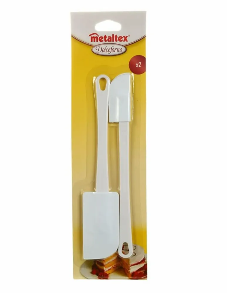 Set de 2 espátulas Metaltex blanco