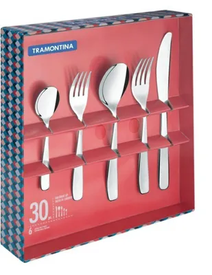 Set cubiertos Tramontina de acero inoxidable 30 piezas