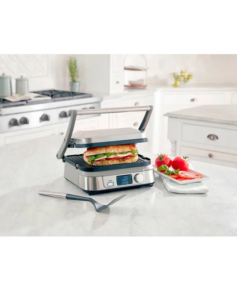 Parrilla panini Cuisinart GR-5BES gris