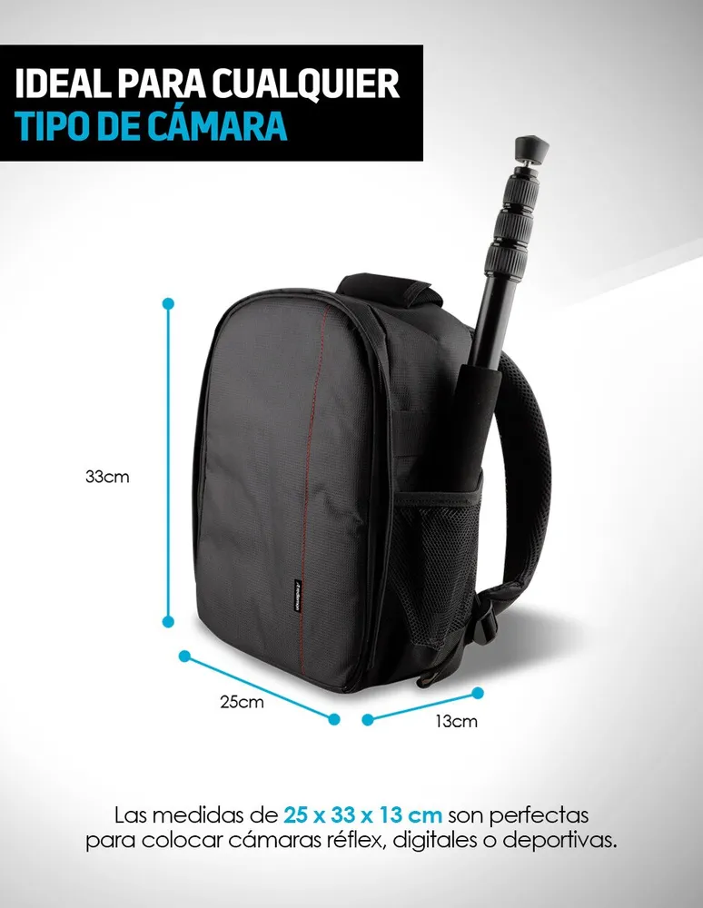 Mochila para Cámara Fotográfica Básica Redlemon Resistente al Agua M2000