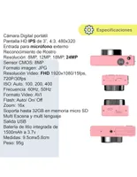 Cámara Digital VAK VD-CDR1-R 24 megapíxeles