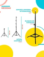 Tripie para Aro de Luz LED Pido Todo