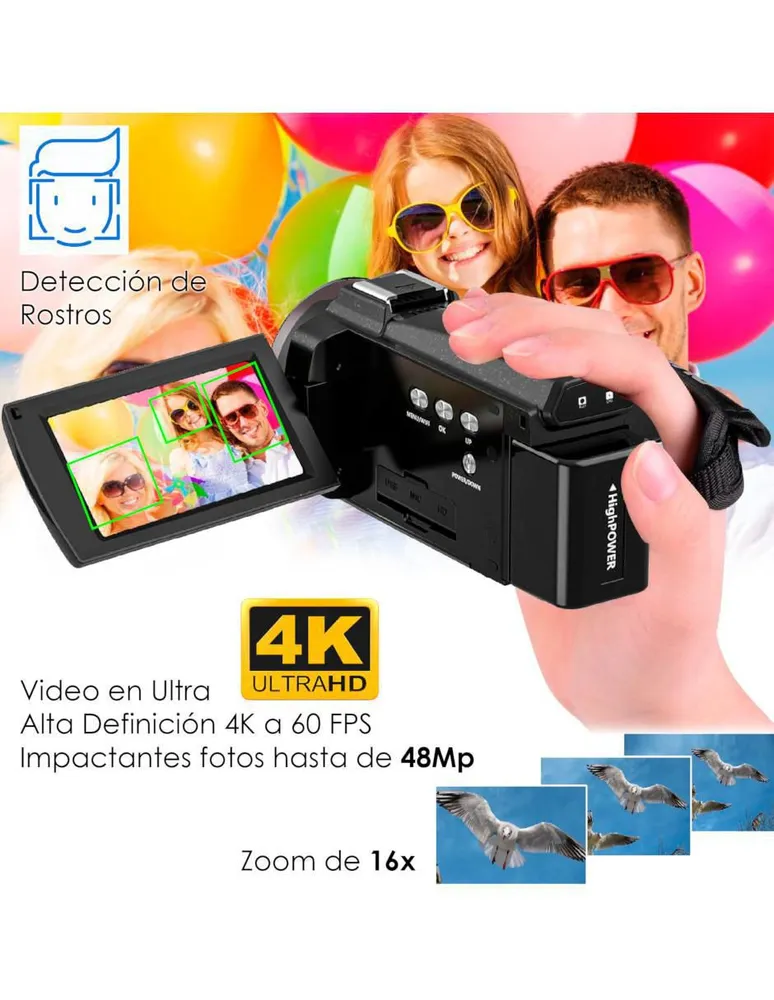 Videocámara VAK VD-534K con 4K Wifi 48mp Vision Nocturna Zapata Hdmi VAK  VD-534K