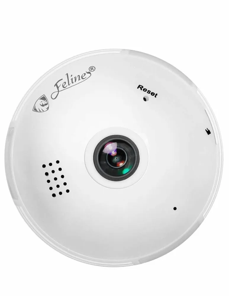 Cámara Foco WiFi Espía HD 960P IP Nube 360 Grados Video Seguridad Control  Alarma