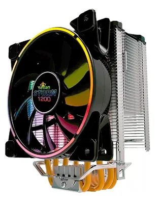 Disipador Yeyian Rgb para CPU 5 Tuberías de Cobre Int-AMD Storm 1200