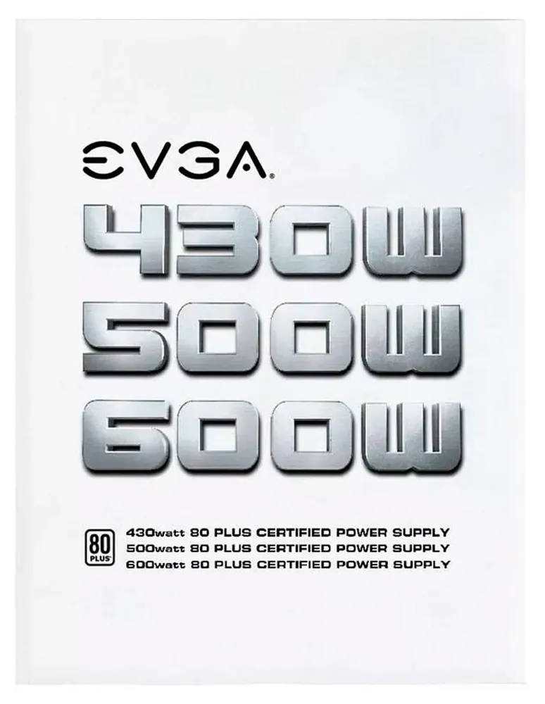 Fuente de Poder PC 500W Gamer EVGA 80 Plus White 100-W1-0500-KR EVGA  100-W1-0500-KR