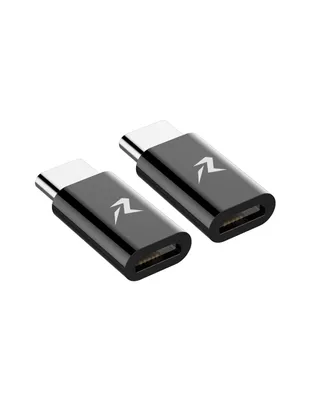 Paquete de 2 Adaptadores Tipo C a Micro USB Red Lemon