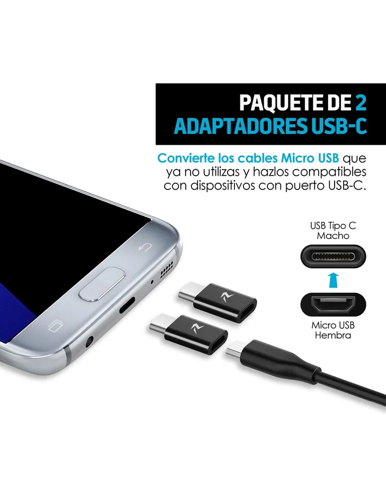 Cargador de Carga Rápida Redlemon Celular Tablet USB y USB C 12V-1.5A