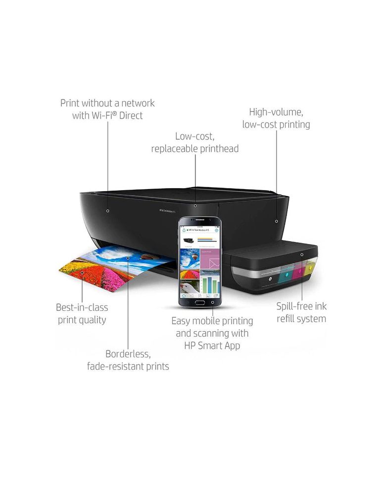 Impresora Multifuncional HP Smart Tank 670 Tinta Continua Color Wi-Fi Smart  App Dúplex