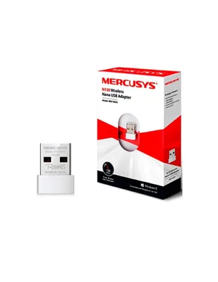 Adaptador Inalámbrico USB Mercusys MW150US 2.4GHz 802.11n 150Mbps