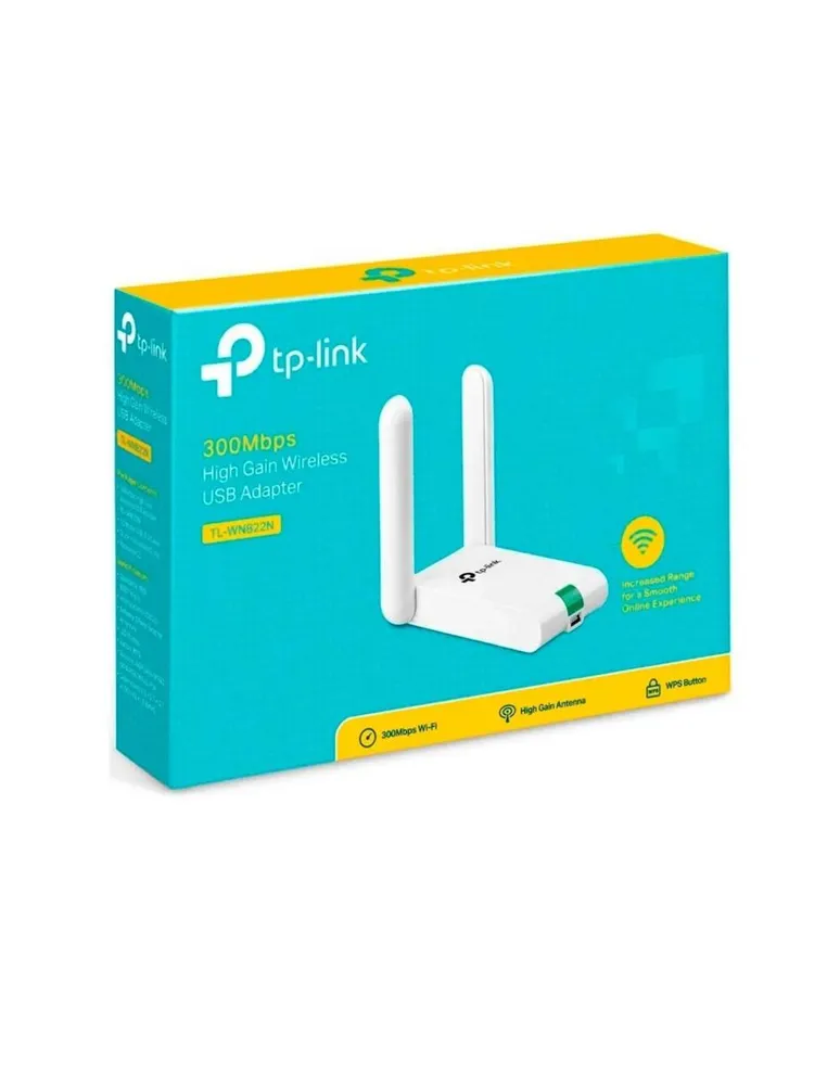 Adaptador Usb Wireless Tp-Link Tl-Wn822n, 2.4ghz, 802.11 B/G/N, 300 Mbps.