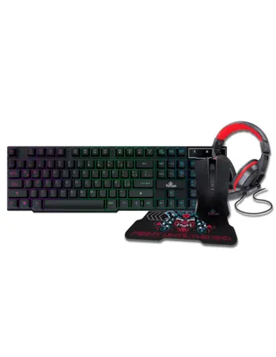 Set Gamer Yetian Hydra 2000 RGB Teclado, Mouse, Mousepad, Headset YKH-20707