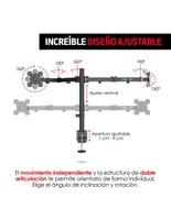 Soporte para 2 Monitores de 13 a 32 Pulgadas con Base para Escritorio Redlemon