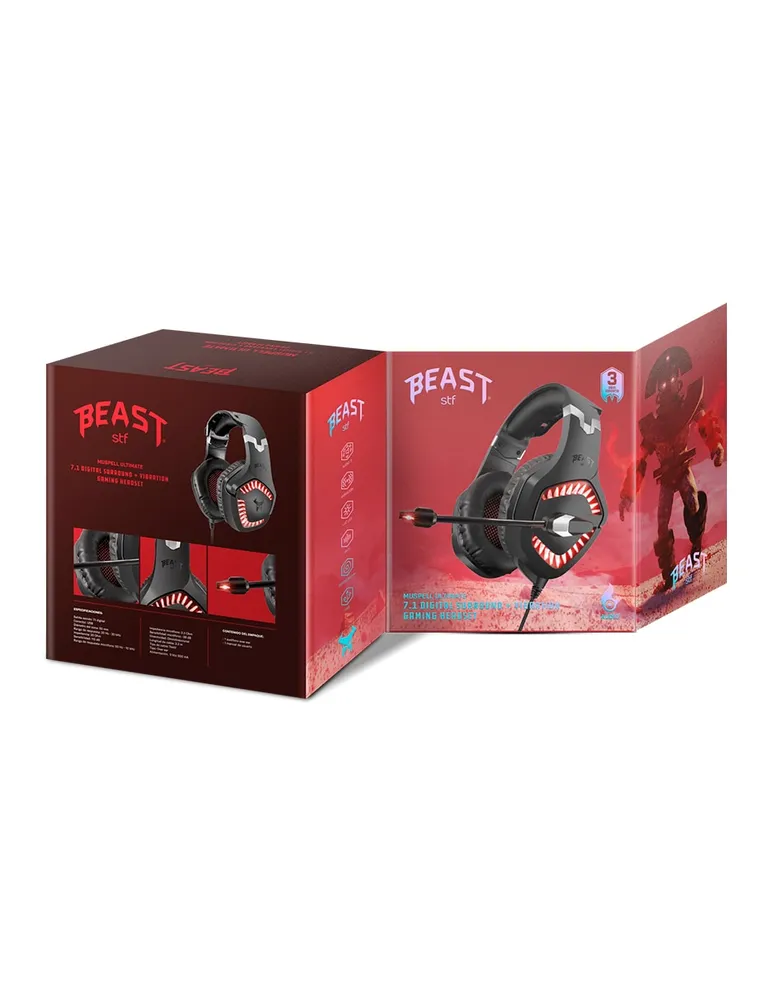 Audífonos Gaming Over-Ear STF Muspell Ultimate Alámbricos