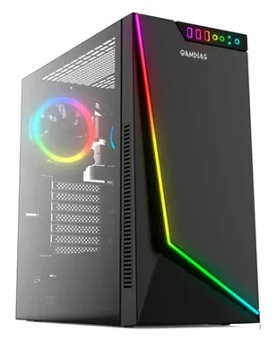 Gabinete Gamer Gamdias Argus M1 Eatx RGB Cristal Templado